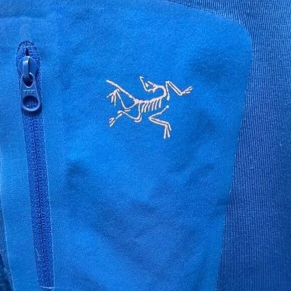 Arc'teryx blue high neck lightweight quarter zip jacket size M - Picture 5 of 8